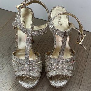 Michael Kors Gold Platform Heels
